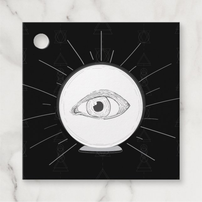 Fortune Teller Eye Seer Esoteric Crystal Ball Geschenkanhänger (Vorderseite)