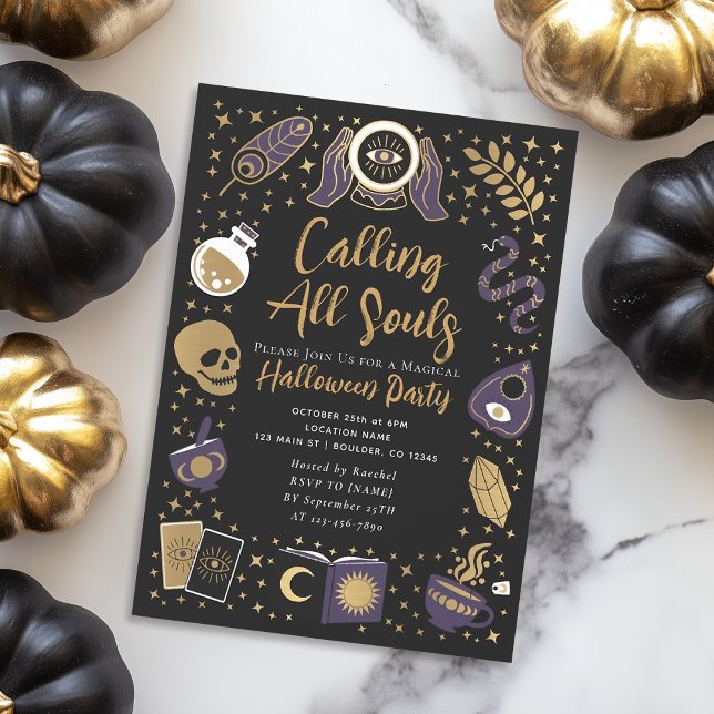 Fortune Teller Future Witchy Halloween-Party Einladung (Von Creator hochgeladen)