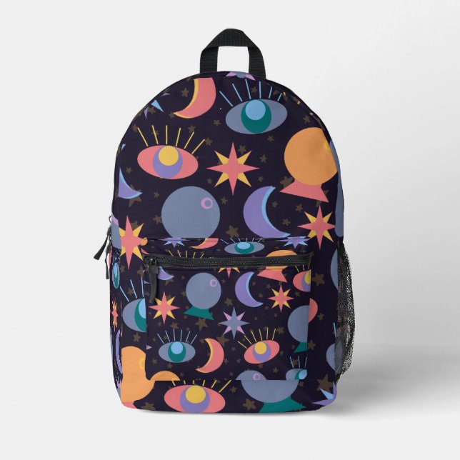 Fortune Teller Pattern Bedruckter Rucksack (Vorderseite)