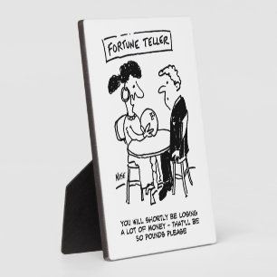 Fortune Teller Predicts a Financial Loss Fotoplatte