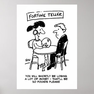Fortune Teller prognostiziert einen finanziellen V Poster