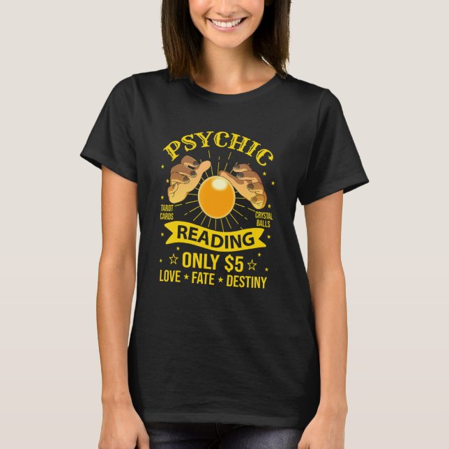 Fortune Teller Psychic Tarot Reader Circus T-Shirt (Vorderseite)
