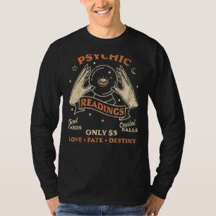 Fortune Teller Psychische Lesungen Tarot Kristallb T-Shirt