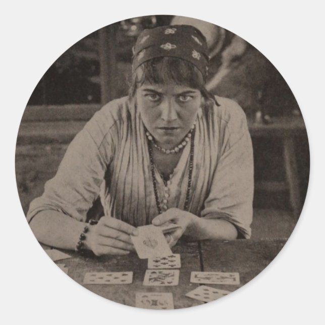"Fortune Teller" Round-Sticker-Set Runder Aufkleber (Vorderseite)