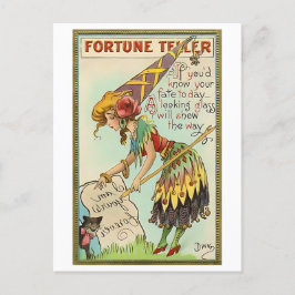 Fortune Teller Vintage Halloween Love Greeting Postkarte