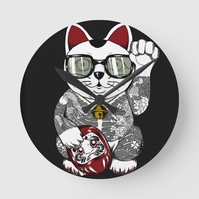 Fortune Time Runde Wanduhr (Vorderseite)