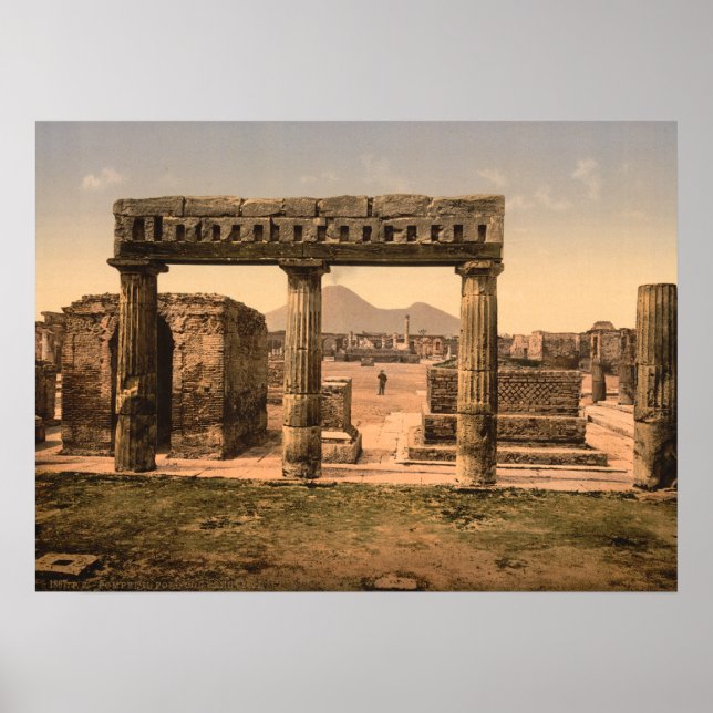Forum, Pompeji, Kampanien, Italien Poster (Vorne)