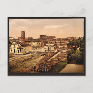 Forum Romanum aus Palatine, Rom, Italien Vinta Postkarte
