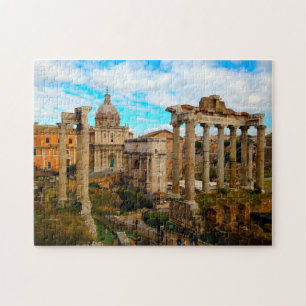 Forum Romanum , Rom, Italien. Jigsaw Puzzle