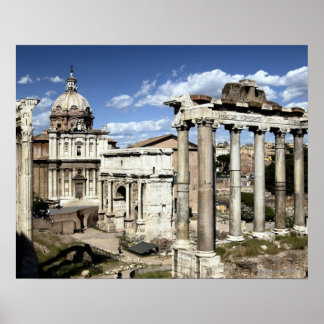 Forum Romanum, Rom, Italien Poster