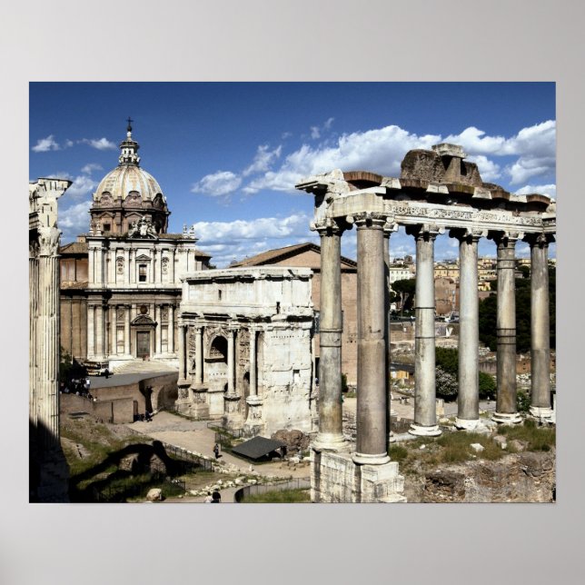 Forum Romanum, Rom, Italien Poster (Vorne)