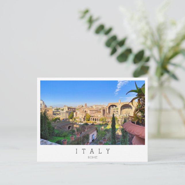 Forum Romanum, Rom, Italien Postkarte (Stehend Vorderseite)