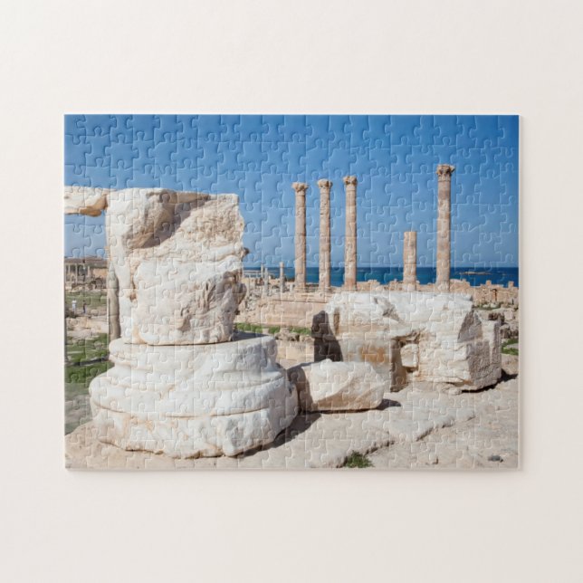 Forum Romanum und Reste der Statue, Sabratha, AZ Puzzle (Horizontal)