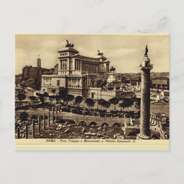 Forum und Gedenkstätte Vittorio Emanuele II Postkarte (Vorderseite)