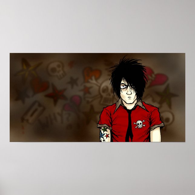 Forumwarz Emo Kid Poster (Vorne)