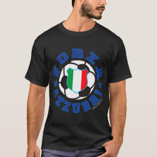 Forza Azzurri Kinder Italienisch T-Shirt 