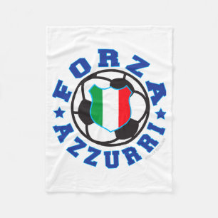 Forza Azzurri Kinder Italienisch T-Shirt Fleecedecke
