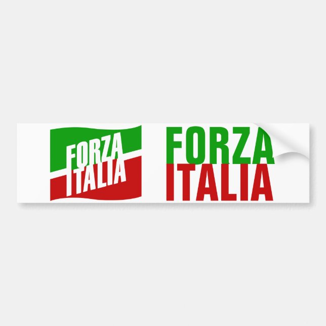 Forza Italia Autoaufkleber (Vorne)