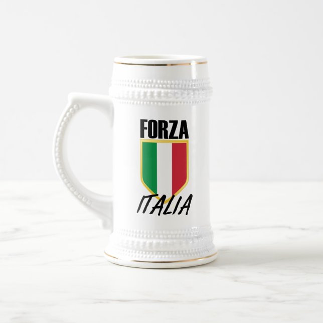 Forza Italia Flag Soccer Bierglas (Links)