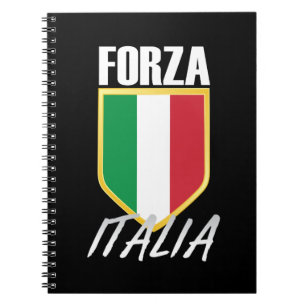 Forza Italia Italia Flag Soccer Notizblock