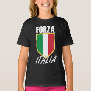 Forza Italia Italia Flag Soccer T-Shirt