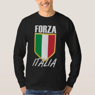 Forza Italia Italia Flag Soccer T-Shirt