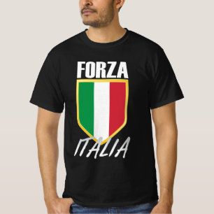 Forza Italia Italia Flag Soccer T-Shirt