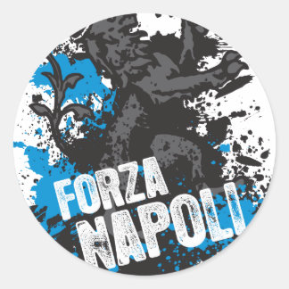 Forza Napoli Runder Aufkleber