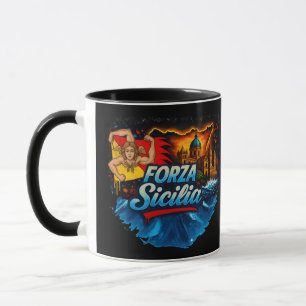FORZA Sicilia Eine Hommage an die sizilianische Wi Tasse