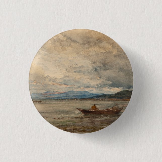 Fos, Environs de Martigues - Félix Ziem Button (Vorderseite)