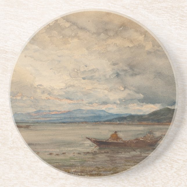 Fos, Environs de Martigues - Félix Ziem Getränkeuntersetzer (Vorne)