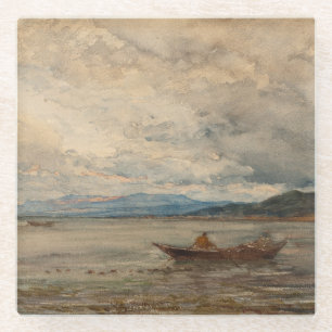 Fos, Environs de Martigues - Félix Ziem Glasuntersetzer