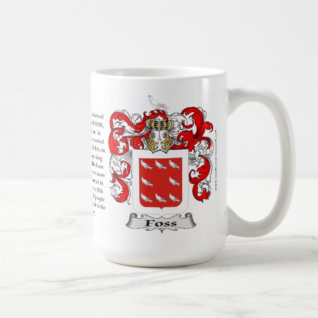 Foss, der Ursprung, die Bedeutung und das Wappen Kaffeetasse (Rechts)