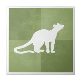 Fossa Madagascar endemischer Fleischfresser Fliese