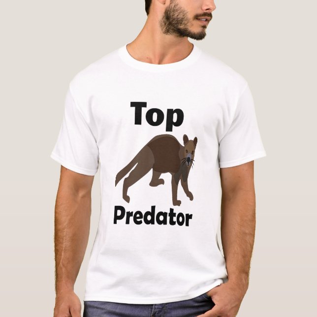 Fossa Madagaskar Fleischfresser Raubtier T-Shirt (Vorderseite)