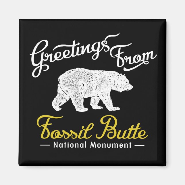Fossil Butte National Monument Bear Magnet (Vorne)
