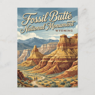 Fossil Butte National Monument Wyoming Postkarte