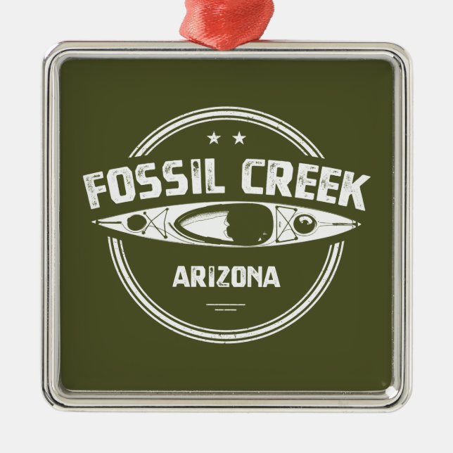 Fossil Creek Arizona Kayaking Ornament Aus Metall (Vorne)