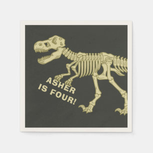 Fossil Dinosaur Geburtstagsparty Serviette