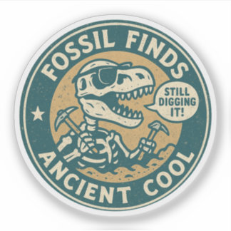 Fossil Finds Antike Coole T-Rex Archäologie Aufkleber