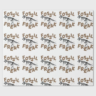 Fossil Freak Paleontology Dinosaurier Knochen Geschenkpapier