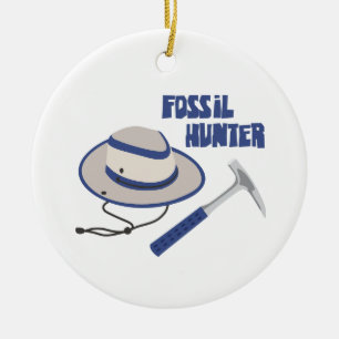 Fossil Hunter Keramik Ornament