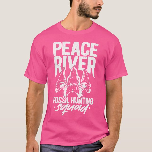Fossil Hunter Peace River Fossil Junting Squad T-Shirt (Vorderseite)