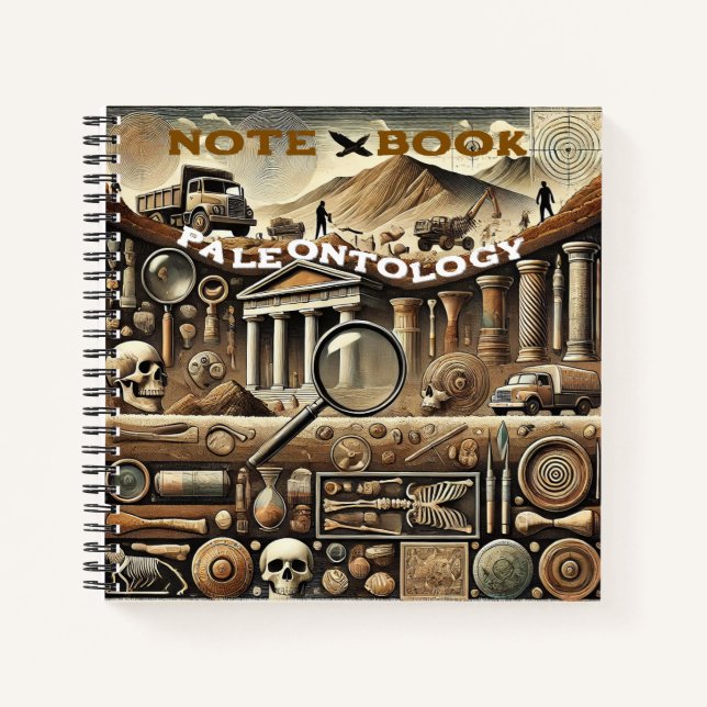 Fossil Hunter's Logbook Notizbuch (Vorderseite)