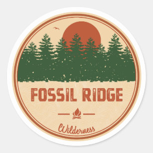 Fossil Ridge Wilderness Colorado Runder Aufkleber