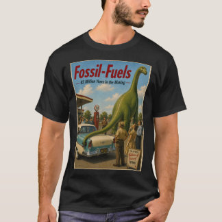Fossile Brennstoffe Fake-Anzeige-Shirt T-Shirt