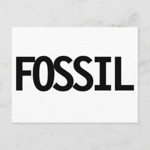 Fossile Geburtskarte Postkarte