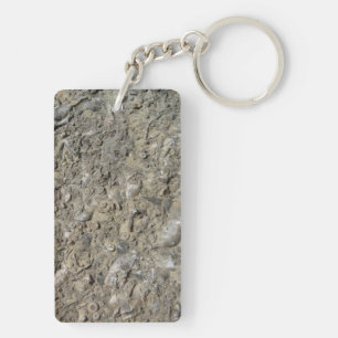 Fossile Hash Print Acrylketten Schlüsselanhänger