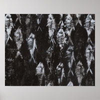 Fossile weiße Fische im schwarzen Hintergrund