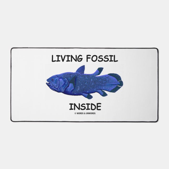 Fossile Wohngegend (Coelacanth) Schreibtischunterlage (Vorderseite)